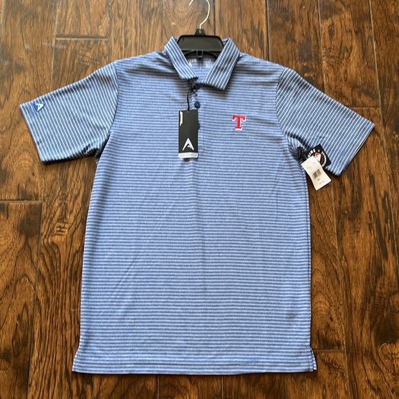 NWT!!  Antigua men’s Texas Rangers polo shirt, size small - Picture 8 of 12